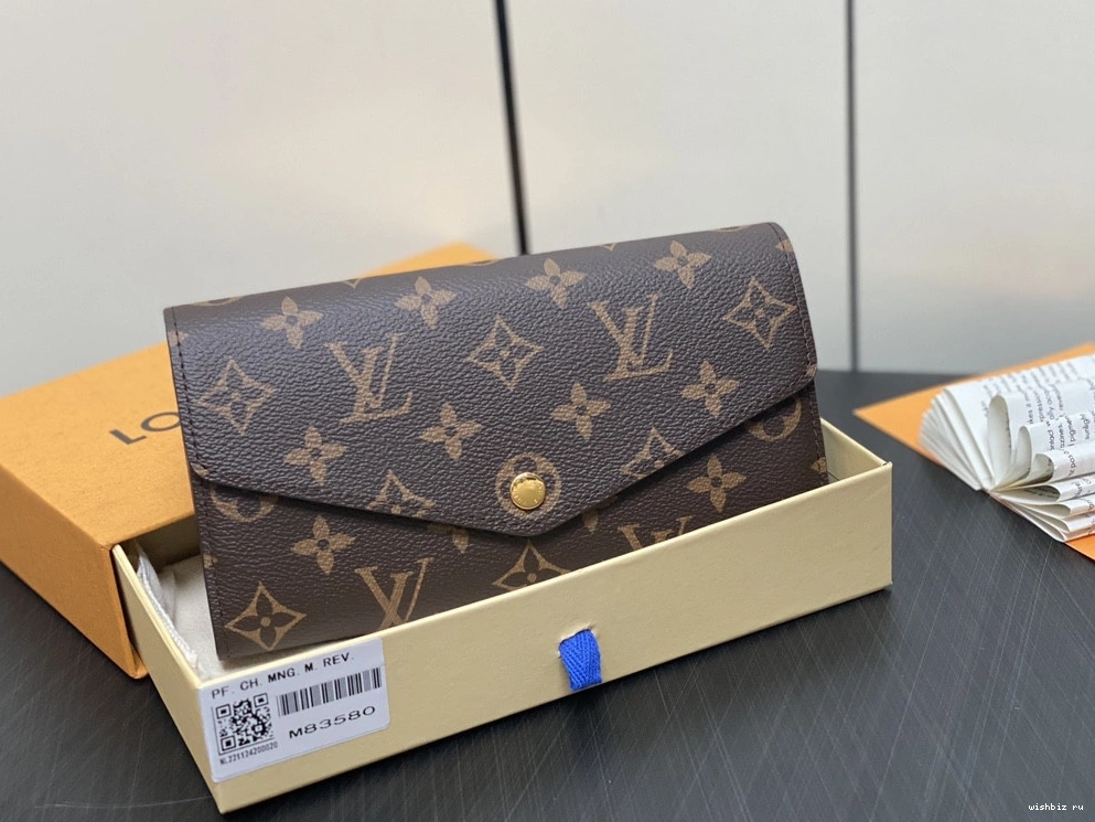 WIS Vuitton Louis WALLET-19*10.5*2cm SARAH 0809